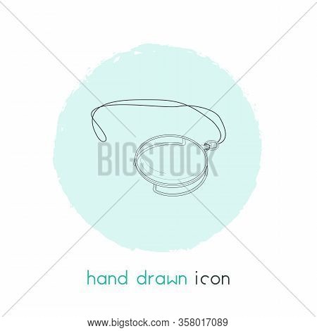 Monocle Icon Line Element. Illustration Of Monocle Icon Line Isolated On Clean Background For Your W