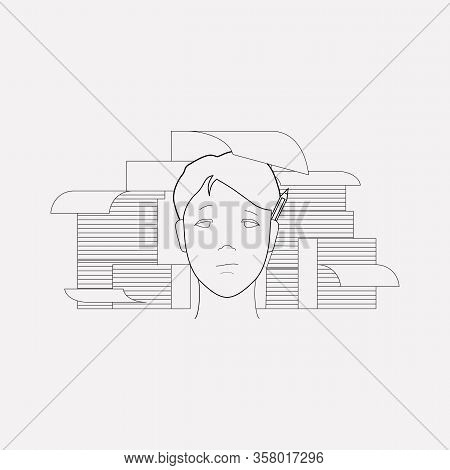 Hardworking Icon Line Element. Vector Illustration Of Hardworking Icon Line Isolated On Clean Backgr