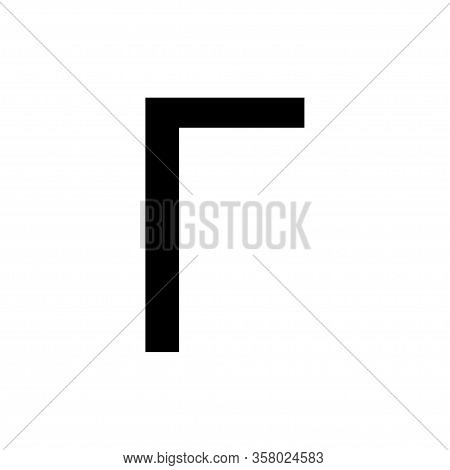 Gamma Greek Alphabet Icon Vector Template Design Trendy