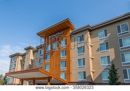 Bellingham, Washington - July 8, 2019: Located On Bellingham Bay With Mount Baker As Its Backdrop, B