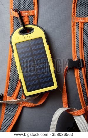 Portable solar cell for nature excursions.