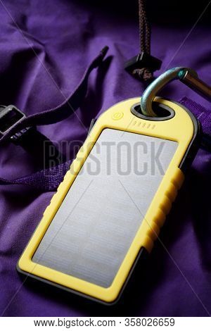Portable solar cell for nature excursions.