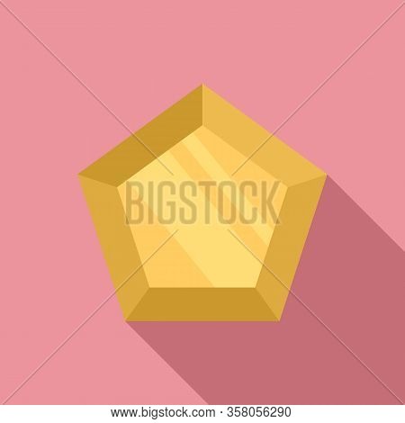 Marquise Gemstone Icon. Flat Illustration Of Marquise Gemstone Vector Icon For Web Design