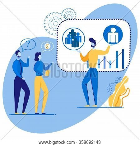 Informational Banner Advertising Setup Cartoon. Target Consumers May Not Be Interested In This Produ