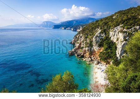 Cala Fuili Beach In The Golf Of Orosei, Sardinia, Italy