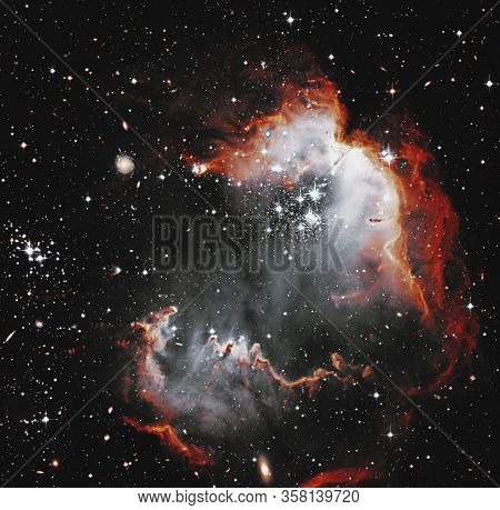 Star Forming Region Ngc 602. Deep Space. Elements Of This Image Furnished By Nasa. Retouched Image.