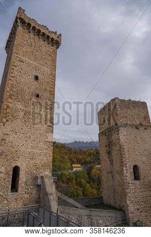 Cityscape At Pacentro In Abruzzo, Italy