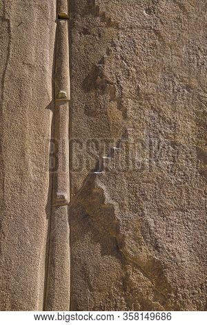 Inca Stonecraft In The Ruins Of Ollantaytambo In The Sacred Valley Near Cusco, Peru