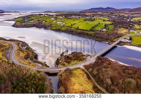 The Bridge To Lettermacaward In County Donegal - Ireland.