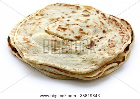 parotta, sur indio capas pan plano