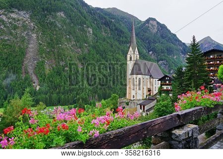 Summer landscape of Heiligenblut village in Austria, Europe