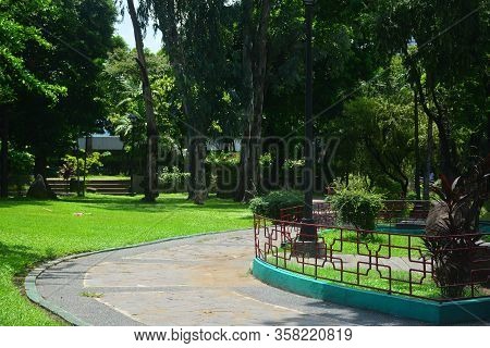 Manila, Ph - July 6: Path Way At Chinese Garden Inside Rizal Park On July 6, 2016 In Manila, Philipp