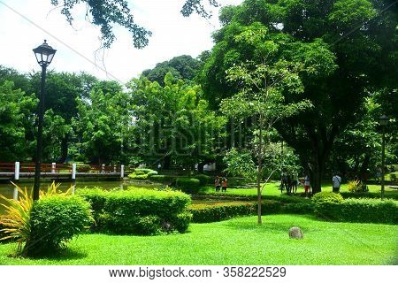Manila, Ph - July 6: Japanese Garden Inside Rizal Park On July 6, 2016 In Manila, Philippines.
