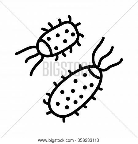 Chigger Icon With Modern Flat Line Icon Style Vector
