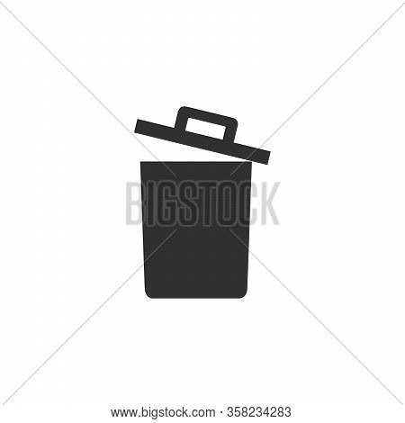 Trash Can Icon Vector Stock Vector Illustration Isolated On White Background.