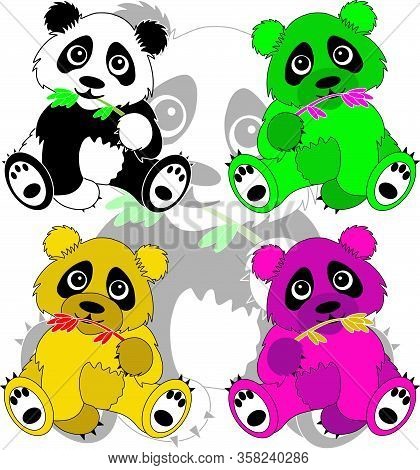 Illustration Panda Image For Fashion And Miscellaneous