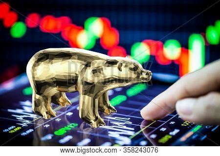 Bear Stock Market Concept