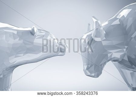 Bull And Bear Economy Concept