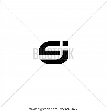Initial Ej Logo Monogram Design Template. Simple Shape Elegant Style Modern Logo.