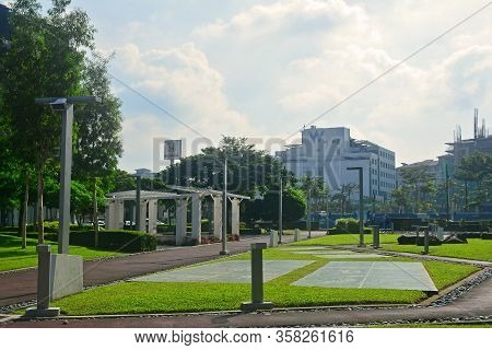 Taguig, Ph - Oct. 1: Outdoor Park Pathway On October 1, 2016 In Taguig, Philippines.