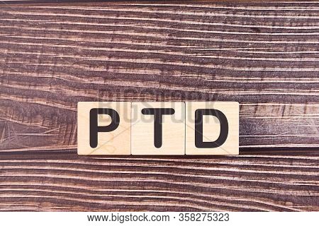 Ptd Word Made With Wood Building Blocks