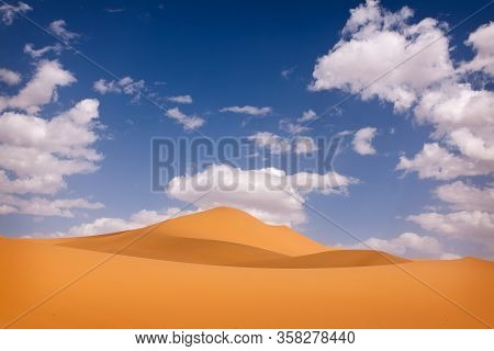 Shapes In The Sahara Desert In Morocco