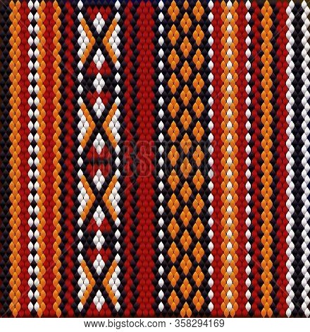 The Traditional Ornament Of The Inhabitants Of The East, The Arab World, In Which Rich Colors Attrac