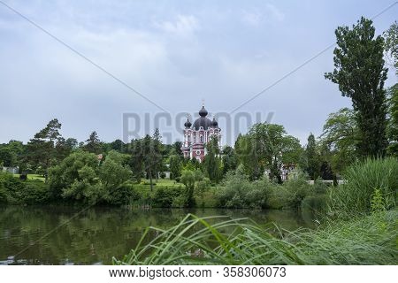 View Of Curchi Monastery Complex In Summer, Republic Of Moldova