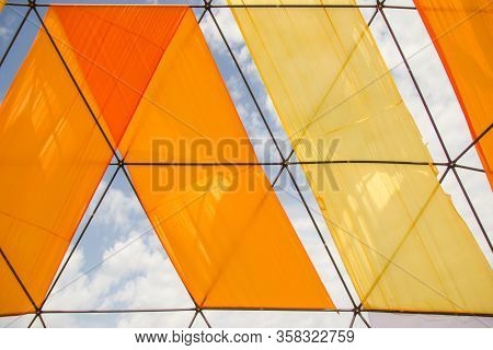 Mobile Dome Decoration Design. A Geodesic Dome Tents. A Hemispherical Thin-shell Structure Lattice-s