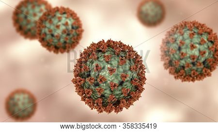 Covid-19, Or Sars-cov-2 Coronavirus, 3d Illustration Showing Surface Spikes Of The Virus Glycoprotei