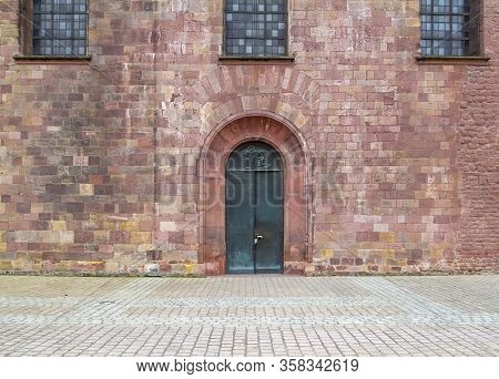 Small Entrance At The Speyer Cathedral Located In Speyer, Germany
