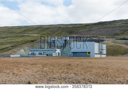 Budarhals Hydroelectric Power Plant In The Highlands Of Iceland