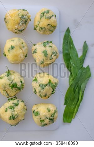 Home Made German Home Made Wild Garlic Dumplings