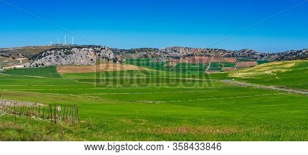 Landscape Near The Little Town Cuevas Del Becerro In Province Malaga, Andalusia, Spain