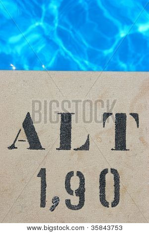 Pool Sign 190 Cm
