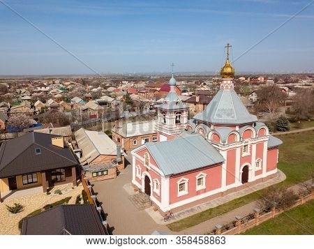 Russia Bataysk 03.28.2020 The Church Of The Ascension Exterior Of The Building In The Spring Top Vie