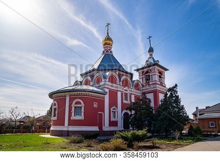 Russia Bataysk 03.28.2020 The Church Of The Ascension Exterior Of The Building In The Spring