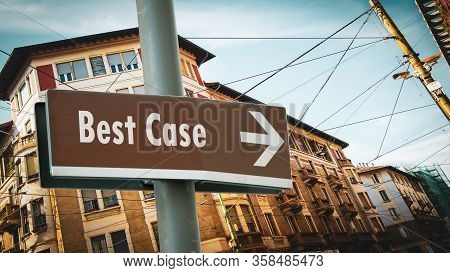 Street Sign The Way To Best Versus Worst Case
