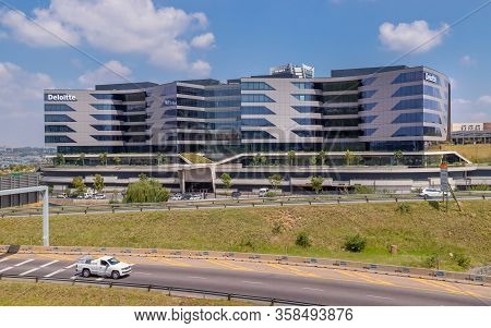 Johannesburg, South Africa,14th March - 2020: Modern Office Building Of International Consulting Fir