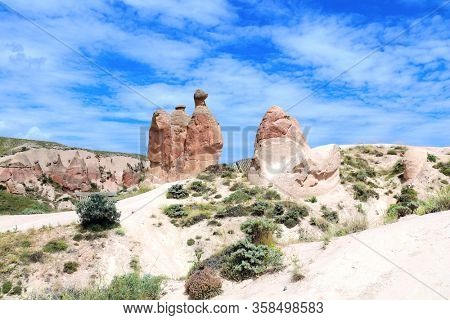Camel rock at Devrent valley (Imaginary valley) in Cappadocia, Anatolia, Turkey. UNESCO world heritage site