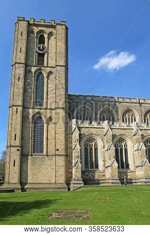 Exterior Facade Of Ripon Cathedral In Yorkshire
