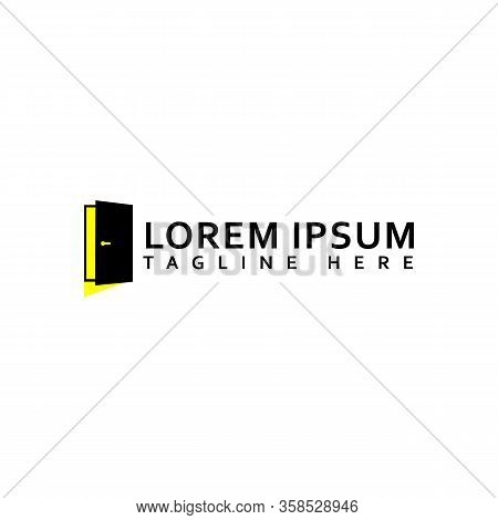 Door Logo Vector Design Means Choices And Oportunity Concept Template