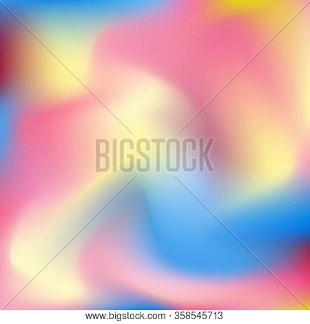 Trendy Minimalistic Fluid Blurred Gradient Background. Modern Backdrop For Poster, Brochure, Adverti