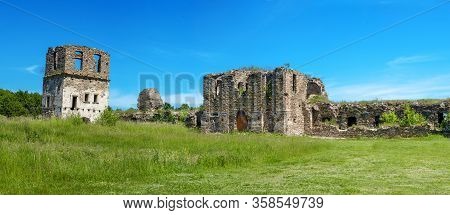 Ukraine, Podgora Village, Ternopil Region, Terebovlya District. Pidhiryan Monastery. View From The M
