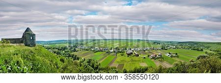 Ukraine, Podgora Village, Ternopil Region, Terebovlya District. Pidhiryan Monastery. View From The M