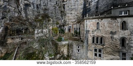Aerial View Of The Grotto Of Maria Magdalena In France, Plan Daups, The Massif St.baum, Holy Fragran