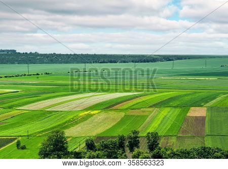 Ukraine, Podgora Village, Ternopil Region, Terebovlya District. Pidhiryan Monastery. View From The M