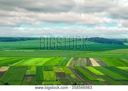 Ukraine, Podgora Village, Ternopil Region, Terebovlya District. Pidhiryan Monastery. View From The M