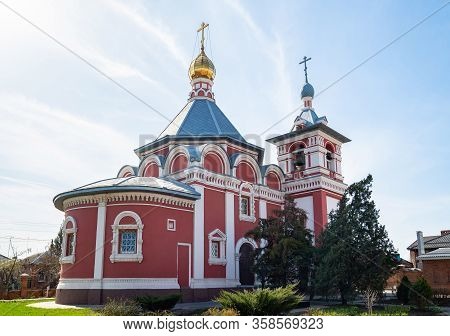 Russia Bataysk 03.28.2020 The Church Of The Ascension Exterior Of The Building In The Spring