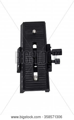 Focus Rail For Macrophotography. Isolated On White Background.